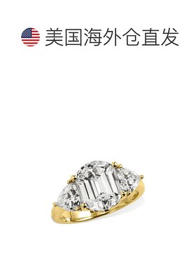 自营 savvy cie jewels 18K Vermeil Tycoon Cut 3 Stone 黄色 美