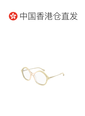 香港直邮CHLOÉ 女士眼镜 CH0062O001 SS2025 白色 徽标细节平光镜