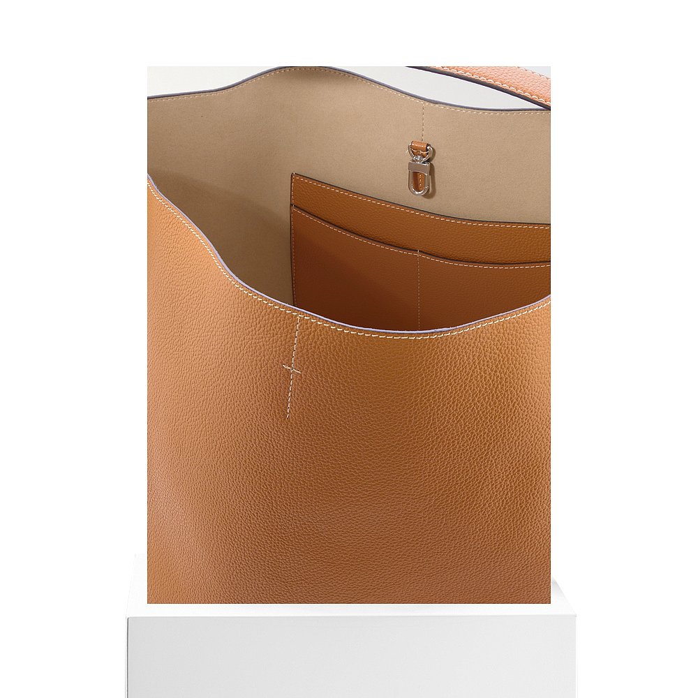 1h可退 香港直邮潮奢 toteme 女士 织纹皮革手提包 234WAL853LE00 - 图3