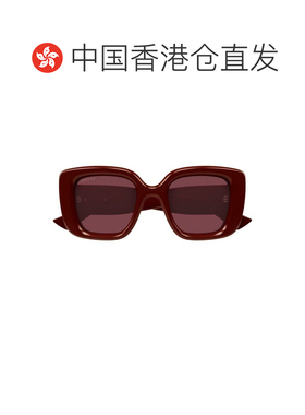 1h可退 香港直邮GUCCI 女士眼镜 GG1975S005 CO 棕色 几何太阳镜