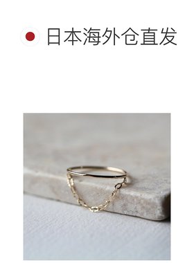 1h可退 日本直邮cui-cui K10YG黄金链条戒指 756297配饰