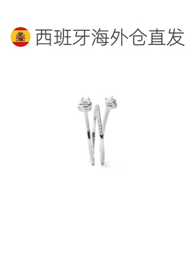欧洲直邮LUXENTER Rinmi锆石戒指 镀银 西班牙轻奢珠宝品牌 个性