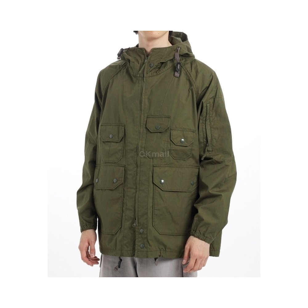 韩国直邮Engineered Garments Atlantic Parka 橄榄色涂层棉布 (2 - 图0