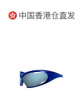 香港直邮BALENCIAGA 女士太阳镜 BB0318S002 SS2025 蓝色 BB0318S