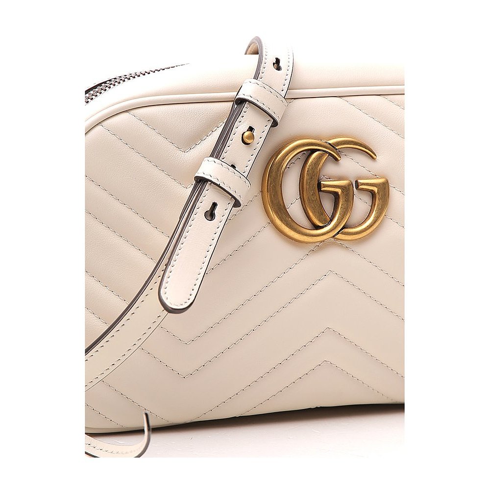 Gucci 古驰 女士 GG Marmont 小号绗缝斜挎包 447632DTD1T - 图2