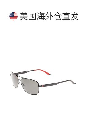 自营 CARRERA 男士 8014/S 深钌灰色偏光太阳镜 - 黑色 美国奥莱