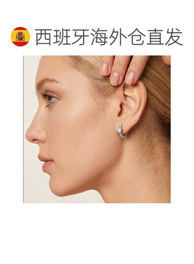 欧洲直邮LUXENTER Thorn锆石耳环 镀银 西班牙轻奢珠宝品牌 气质