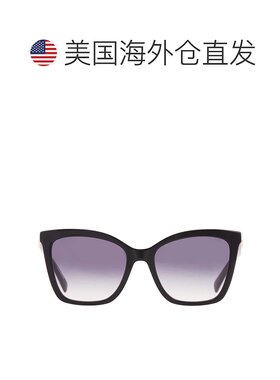 自营Longchamp Grey Gradoent Butterfly Ladies Sunglasses LO74