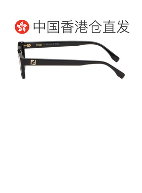 香港直邮潮奢 Fendi 芬迪 男士 黑色 Squared FF 太阳镜 FE40199I