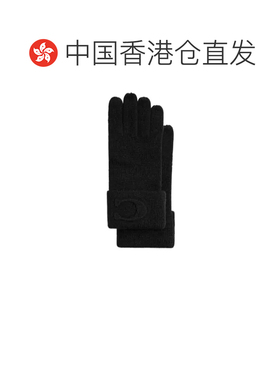 香港直邮COACH 女士手套 CCM98BLK AW2025 黑色 【付后1h可退】