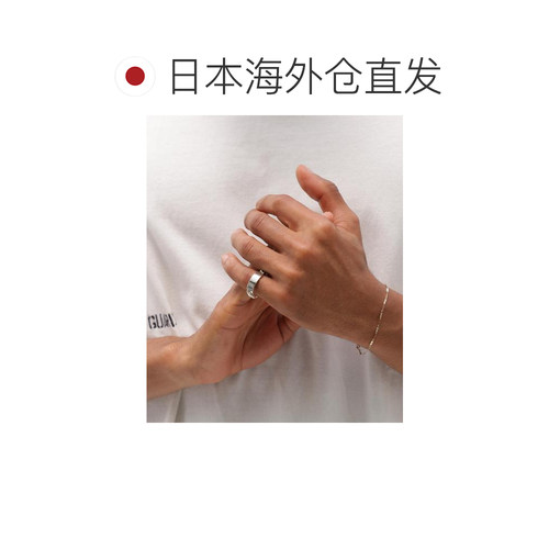 1h可退 日本直邮AVIREX 男女同款 ID环 窄版 银925 日本制 783698 - 图1