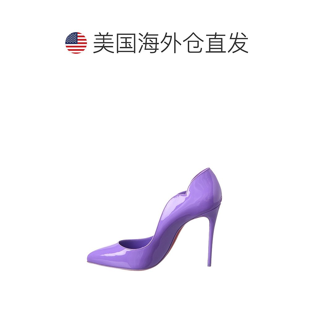 Christian Louboutin Hot Chick 100 专利高跟鞋 - 紫色 【美国奥 - 图1