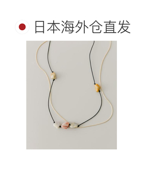 日本直邮官方授权 SMELLY 石材点缀 线条链叠搭 项链