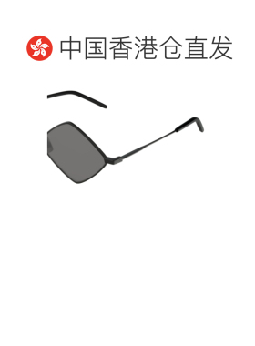 香港直邮Saint Laurent 黑色方形框太阳镜 SL302LISAMETAL配饰