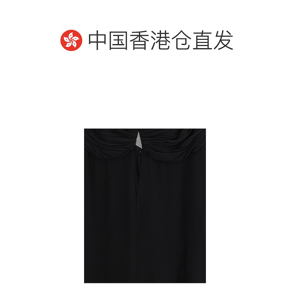香港直邮Saint Laurent 圣罗兰 女士 V領露肩連身裙 422743Y103L - 图1