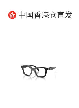 香港直邮PRADA 女士眼镜 PRC08V16K1O1 SS2026 黑色 全框平光镜