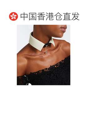 香港直邮Fendi 芬迪 女士 精饰皮革颈圈 white白色 舒适时尚