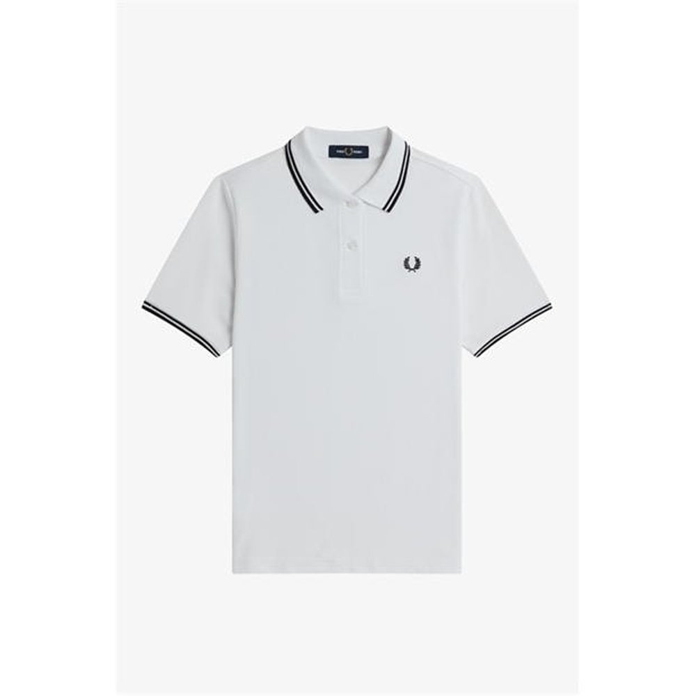 香港直邮潮奢 Fred Perry 女士Fred Ld00 斜纹Polo衫 - 图2