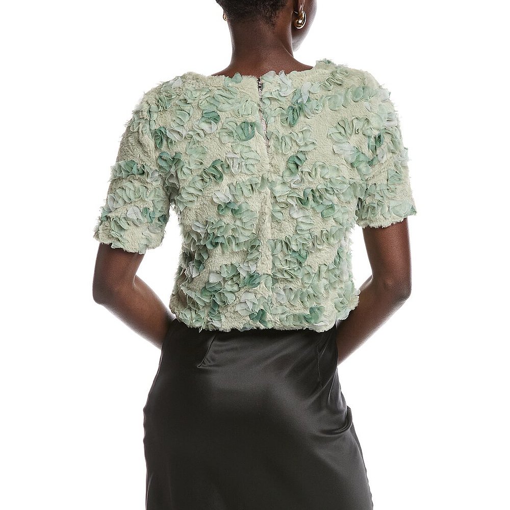 自营Gracia Embellished Top - green 美国奥莱直发 - 图2