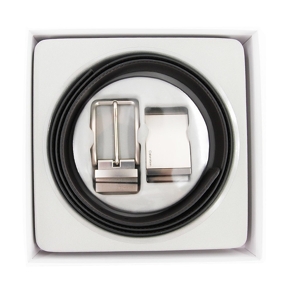 天猫国际海外直购美国直邮Calvin Klein/卡文克莱男士精选针扣/板扣双头腰带礼盒装0