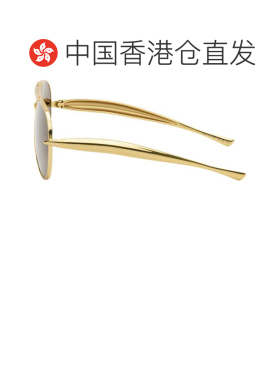 香港直邮Bottega Veneta 葆蝶家 男士 金色 Sardine 飞行员太阳镜