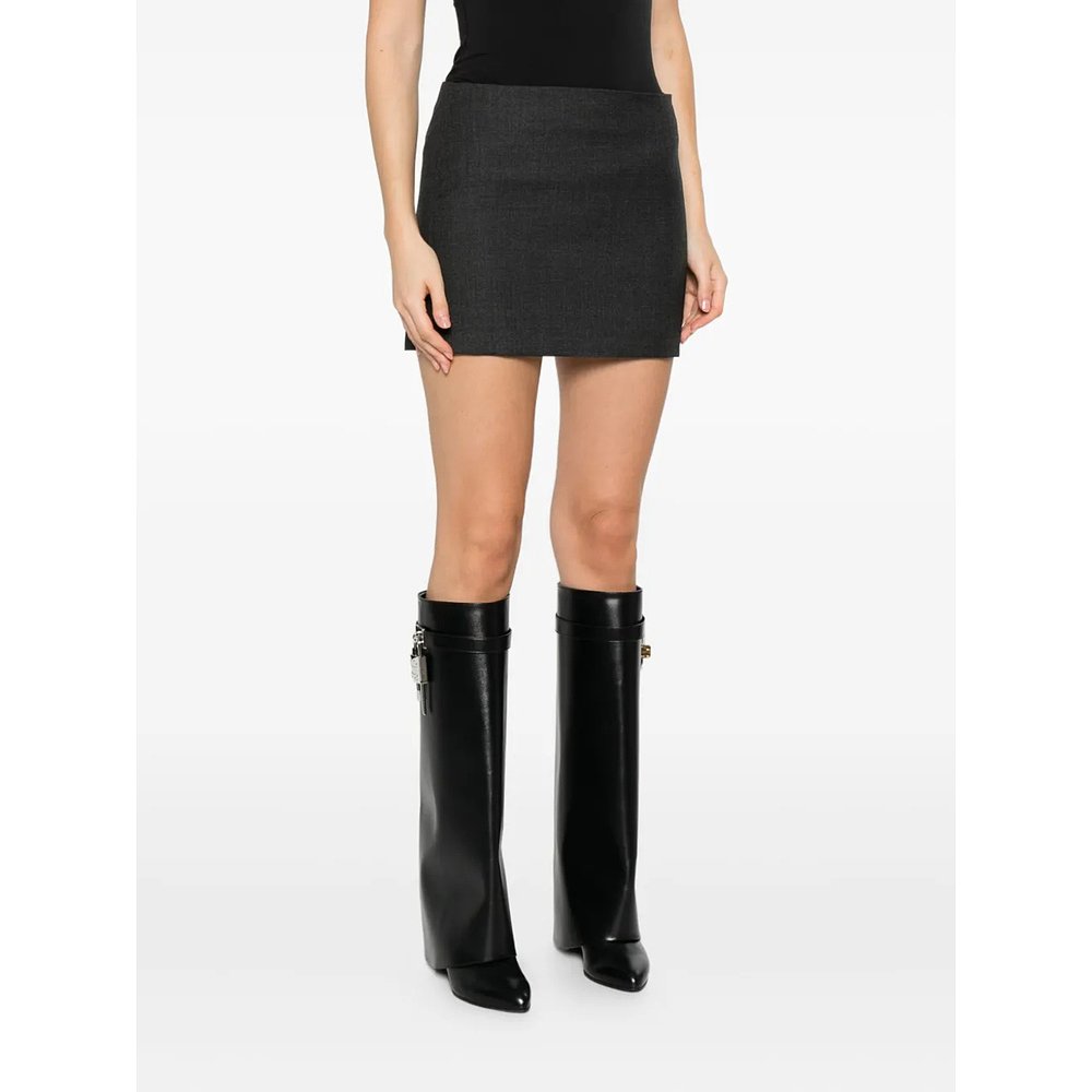 1h可退 香港直邮潮奢 Givenchy 纪梵希 女士 灰色短裙 BW40ZS14FU - 图2