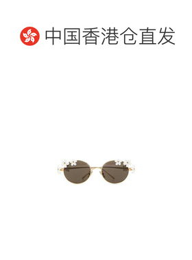 香港直邮LOEWE 女士太阳镜 LW40173U5130E SS2025 金色 Gold meta