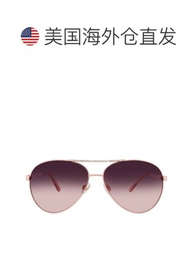 自营Nine West 39361RNJ653 Brown Pilot Ladies Sunglasses 1027