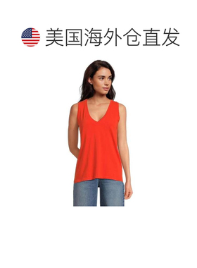 自营Women's Madewell Northside Tank Top Bright Flame  Cotton