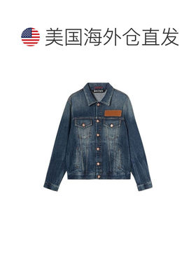 自营Palm Angels Cotton Men's Jacket - blue 美国奥莱直发