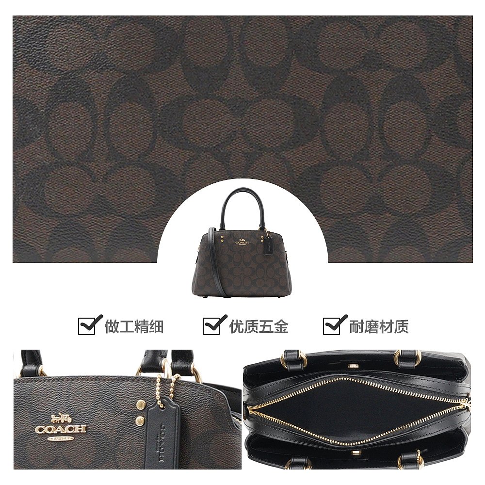 天猫国际海外仓直购美国直邮 COACH蔻驰 20新款 女士小号单肩手提斜挎戴妃包3