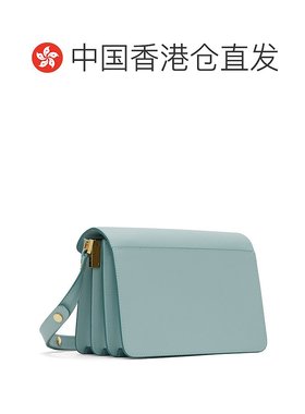 香港直邮潮奢 Marni 玛尼 女士 蓝色中号 Trunk 单肩包 SBMPN09U0