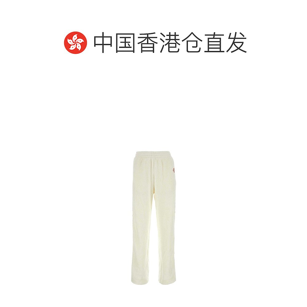 香港直邮CASABLANCA 女士休闲裤 WF23JTR12801OFFWHITE - 图1