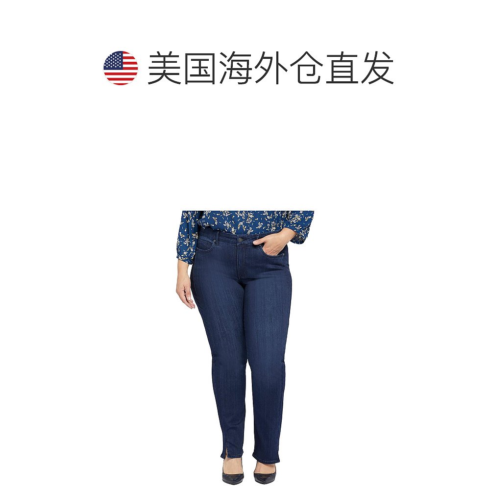 nydjPlus Marilyn 女式 Lift Tuck 技术弹力直筒牛仔裤 - undergr - 图1