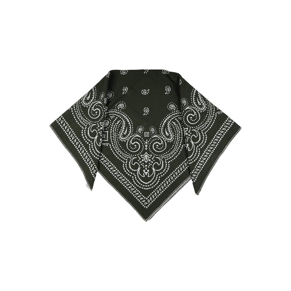 香港直邮Givenchy 纪梵希 女士 Foulards 围巾 green绿色 舒适时 - 图2