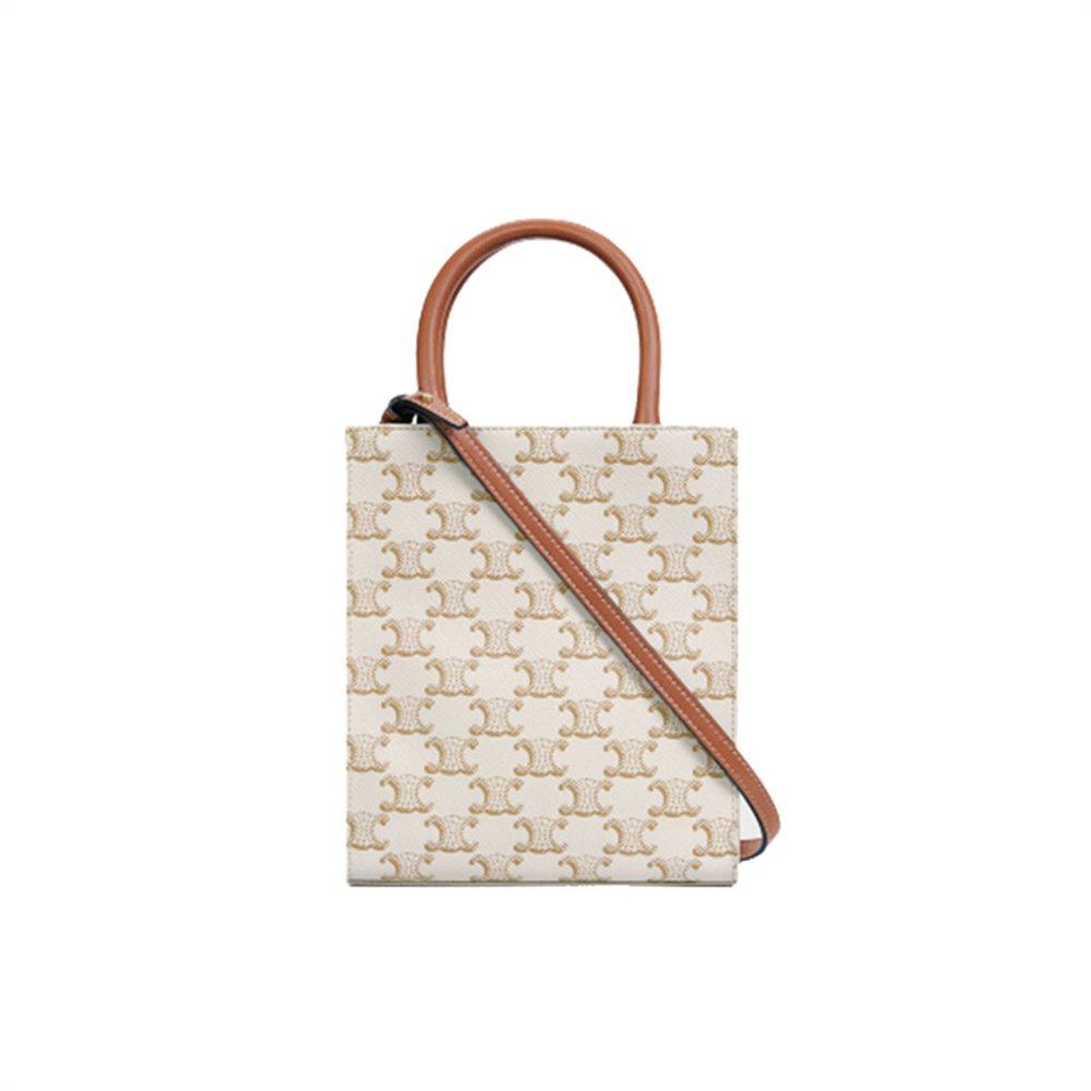 自营1h可退 欧洲直邮CELINE赛琳CABAS系列女士印花竖款手袋单肩斜,淘宝优惠券,粉丝福利购,淘宝优惠卷