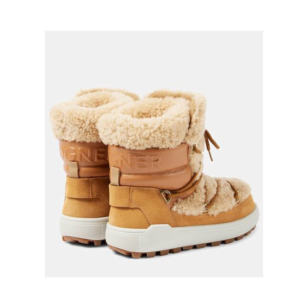 1h可退 潮奢 bogner 博格纳 女士 Chamonix S 10 皮毛饰边雪地靴 - 图0