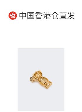 香港直邮MAX MARA 女士项链 4756025206001 AW2025 金色 泰迪熊胸