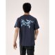 ເອີຣົບ direct mail Arcteryx KRAGG SL ຝ້າຍ fuzzy bird logo ແຂນສັ້ນ crew neck shirt ເຄື່ອງນຸ່ງຜູ້ຊາຍ
