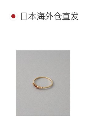 1h可退 日本直邮ete 女士 K10黄金 花瓣 garnet 戒指 721239