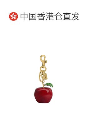 香港直邮COACH 女士项链 CY399B4L38 SS2026 红色 小苹果挂饰挂件