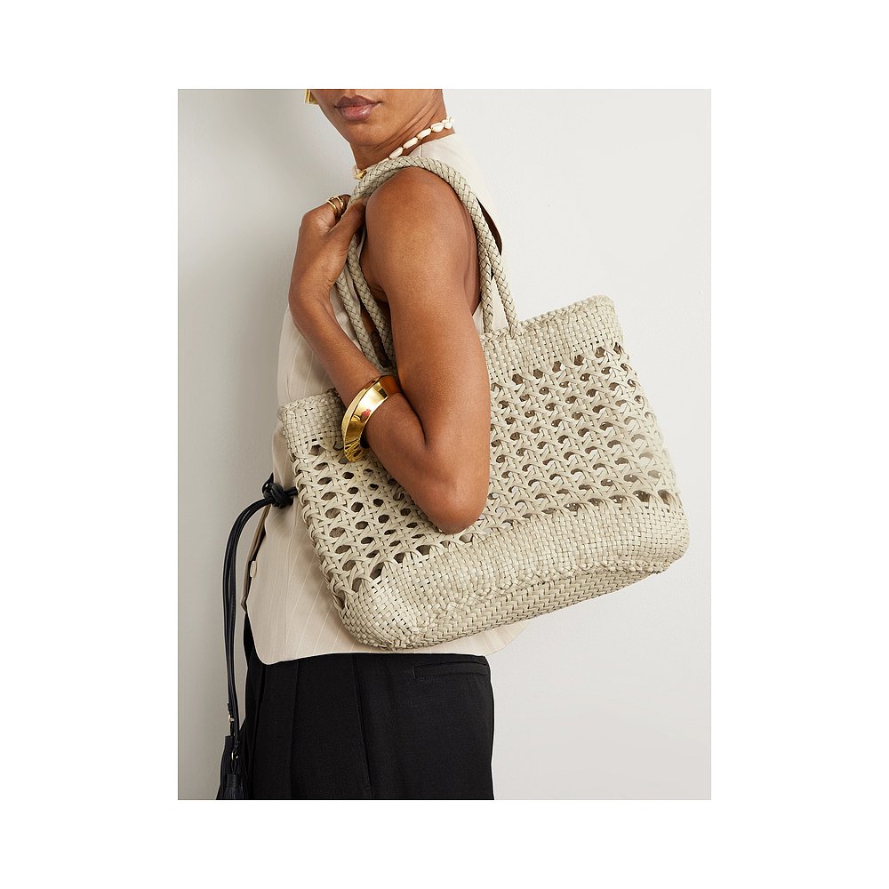 1h可退 潮奢 DRAGON DIFFUSION 女士 暗色编织皮革手提包 8162 - 图1