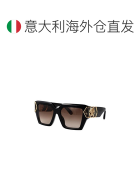 欧洲直邮PHILIPP PLEIN 女士太阳镜 SPP135M700Y AW2025 黑色
