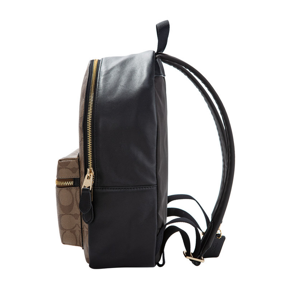 天猫国际海外仓直购香港直邮Coach 蔻驰 女包CHARLIE系列logo印花时尚双肩包背包2