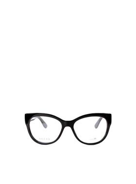 1h可退 GUCCI 女士眼镜 GG3824D28 SS2023 黑色 徽标细节平光镜