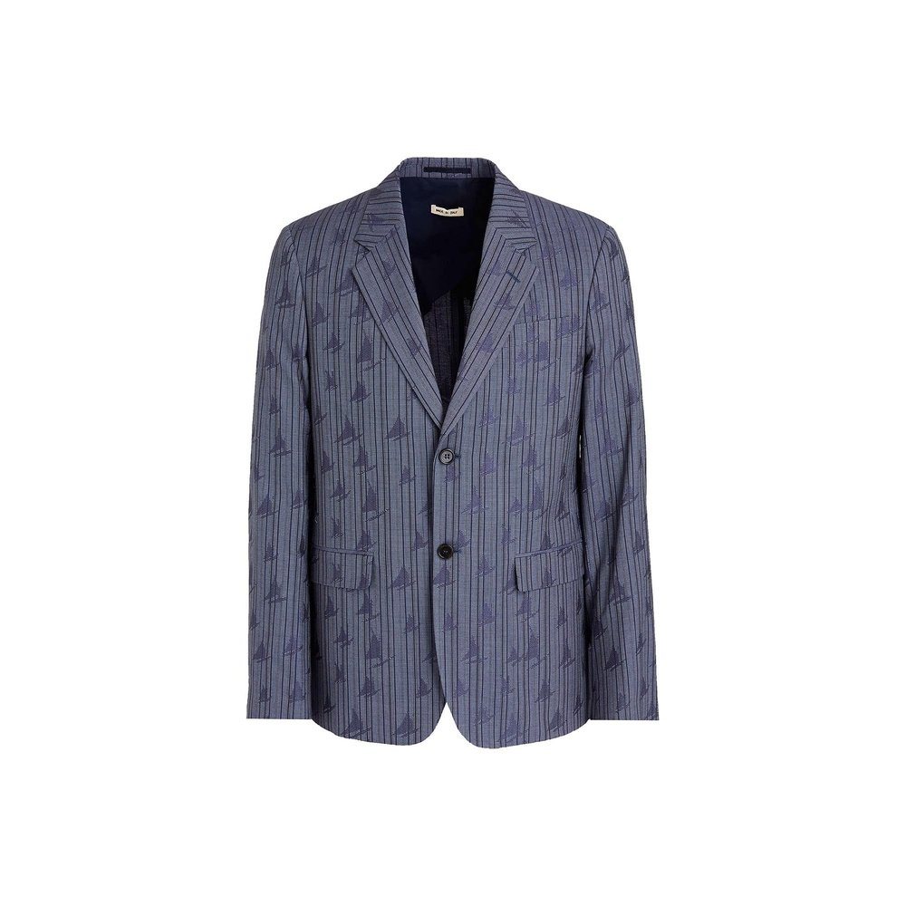 香港直邮Marni 玛尼 男士 西装外套 blue蓝色 舒适时尚,淘宝优惠券,粉丝福利购,淘宝优惠卷