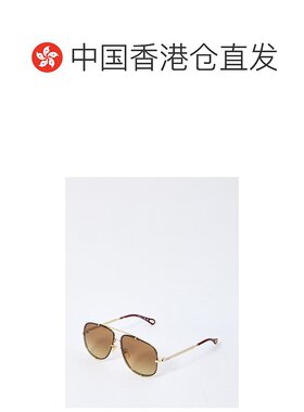 香港直邮CHLOÉ 女士太阳镜 CH0348S003 AW2025 金色 全框太阳镜