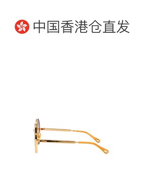 香港直邮CHLOÉ 女士太阳镜 CH0321S001 AW2025 金色 圆框太阳镜