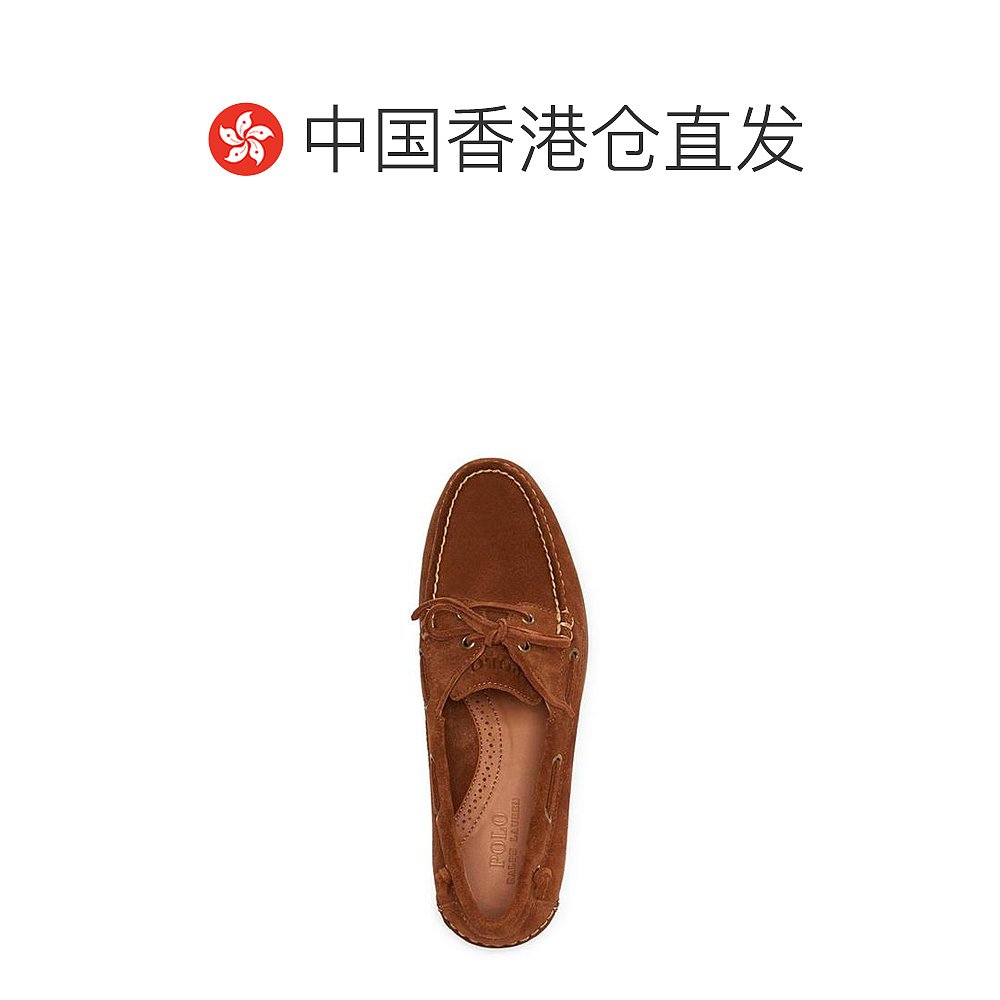 香港直邮潮奢 Polo Ralph Lauren 男士Merton 绒面革船鞋 - 图1