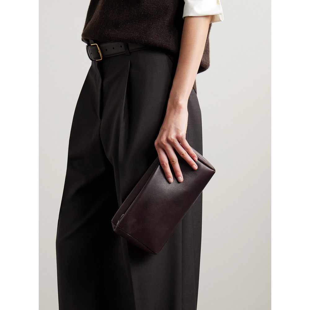 1h可退 香港直邮潮奢 The Row 女士 皮革手包 W1867L614 brown棕,淘宝优惠券,粉丝福利购,淘宝优惠卷